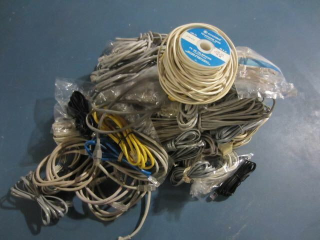 Telephone and ethernet wires in General Electronics in St. Catharines