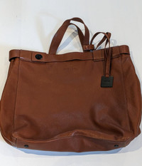 RUDSAK Brown Leather Messenger/Tote Bag