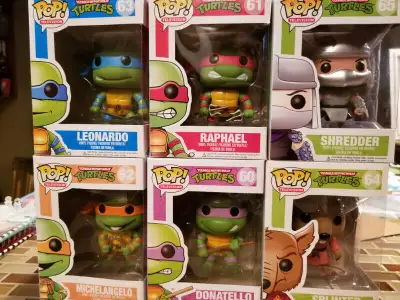 Teenage Mutant Ninja Turtles Funko POP Original Set of 6, View more