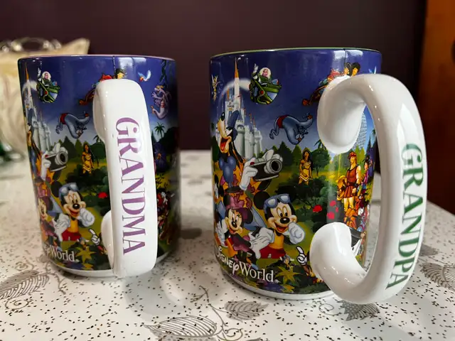 Walt Disney World Grandpa & Grandma Coffee Mugs in Arts & Collectibles in Gatineau - Image 2