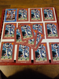 Baseball Cards Toronto Blue Jays McGriff,Fernandez Lot of 37 NM