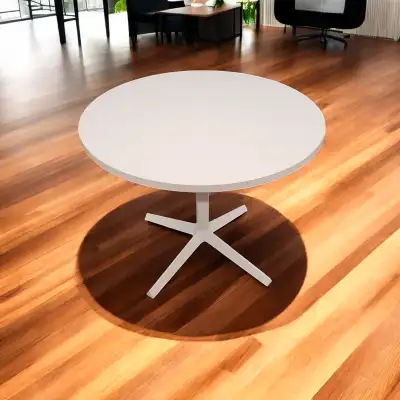 The Knoll Office Coffee Cafe 36"W Round Table is a heavy-duty, versatile piece designed for both ind...