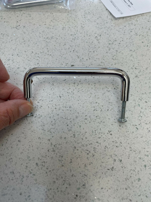 Richelieu Silver Cupboard door pulls  or drawer handles -6 in Hardware, Nails & Screws in North Bay