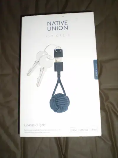 Native Union Key + Lightning Charge Cable, NEW, View more