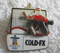 2010 Olympic Vancouver Official Cold FX Sliding Goalie Pins