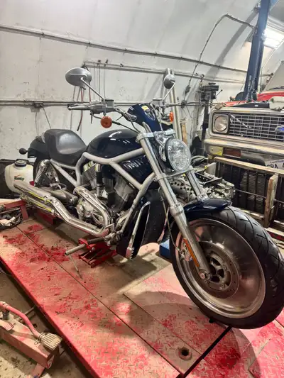 2002 V-ROD safetied. The bike has a couple rough spots on it. New front tire and battery. Took the b...