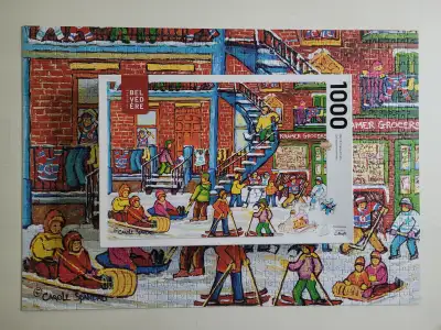 Casse-tête 1000 mcx. Belvédère - C. Spandau - Plaisirs d'hiver, View more