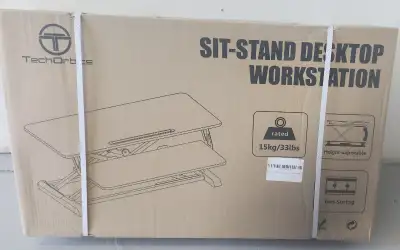 New in Box TechOrbits 2 Tiered 32 inch Standing Desk Converter, View more