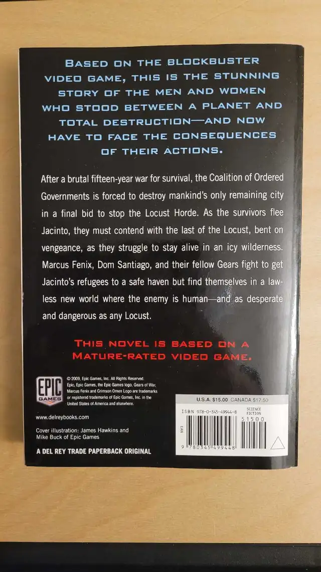 Gears of War: Jacinto's Remnant - Trade Paperback in Fiction in City of Toronto - Image 3