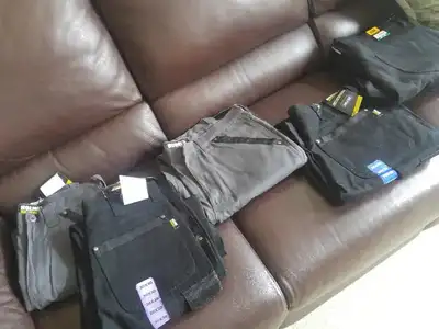 Work Pants, Holmes.30,32,36,38 - $20; CAT lined 38/30,38/32 $25., View more