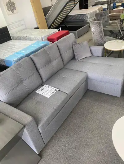Grey Sofa Bed with Storage, View more