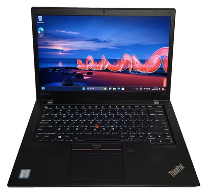Windows 10 Pro 14' Lenovo ThinkPad T470 FHD i7-6600U 2.6GH 256GB, View more