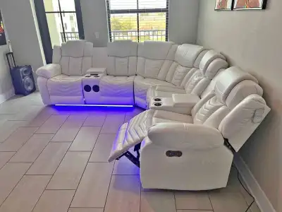 Leather recliner set is on sale.., View more