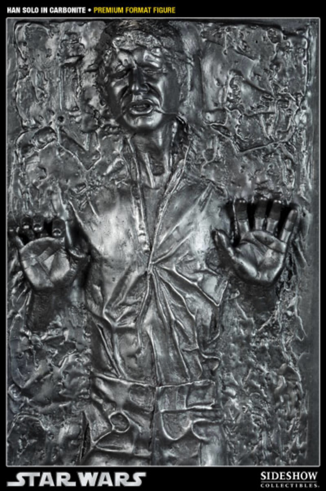 Star Wars Sideshow Han Solo in Carbonite in Arts & Collectibles in Calgary - Image 3