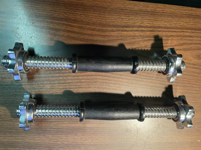 Dumbbell handles (a pair) in Exercise Equipment in Burnaby/New Westminster - Image 2