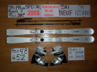 Ensembles ski alpin et twin tip 140 143 144 145 146 cm