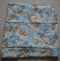 Fabric material pastel colored brown/blue/cream cotton unstitch