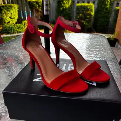 Naturalizer Kinsley Red Suede Heels Size 8.5 *New*, View more