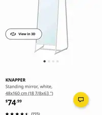 IKEA standing mirror