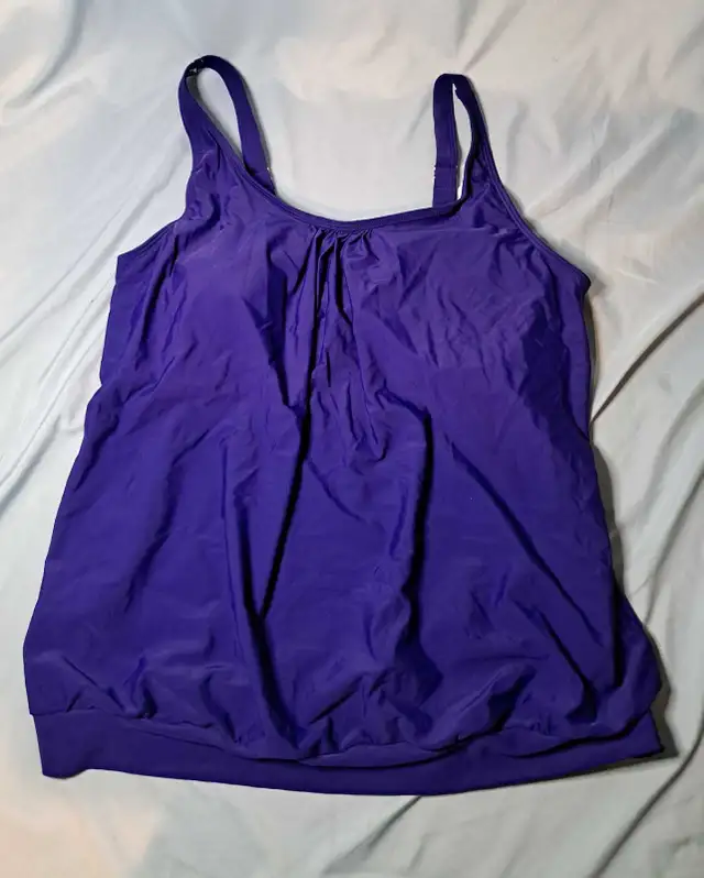 NEW Purple Tankini 2pc Swimsuit w/Flamingo Boy Shorts - XXL in Women's - Other in Edmonton - Image 7