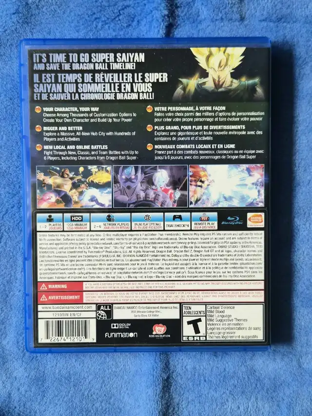 Read Bio | Dragon Ball Xenoverse 2 (PS4) in Sony Playstation 4 in Kitchener / Waterloo - Image 3
