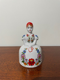 Vintage Kalocsa Hungary girl figurine.