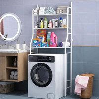 shelf for bathroom and toilet for washing machine, for storing 