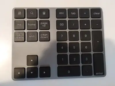 Lekvey Bluetooth Aluminum Rechargeable Wireless Numeric Keypad, View more