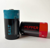 Battery Salt and Pepper Shakers