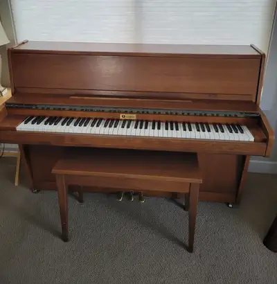 Lesage piano and bench, View more