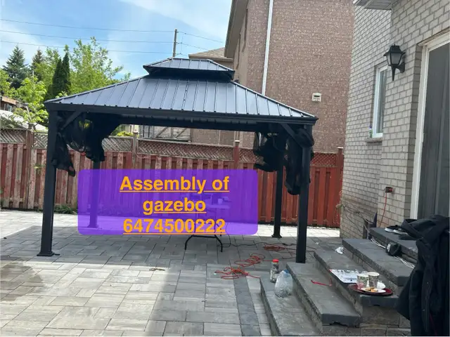 installation of gazebo in Patio & Garden Furniture in Markham / York Region - Image 4