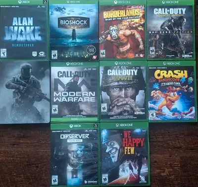 Microsoft Xbox Games (Series X & Xbox One) Games in great condition. $10 - Call of Duty Advanced War...