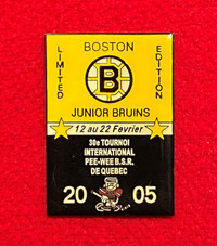 Boston Bruins junior limited edition pee-wee B.S.R. épinglette