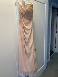 Blush pink formal / bridesmaids dress / prom dress