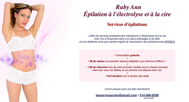 Ruby Ann - Electrolysis and Waxing Services