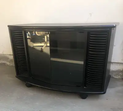 Black tv stand, View more