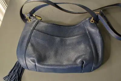 Michael Kors Leather Designer Handbag - Navy Blue - Not Used, View more