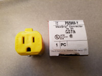 PRISE 15A 125V FEMELLE JAUNE NEUF NEW PS5969-Y