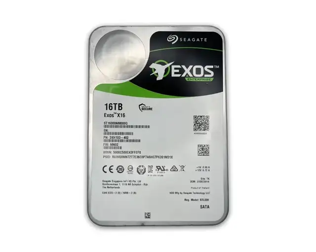 Seagate Exos X16 16TB Enterprise Hard Drives - Tested, Clean
