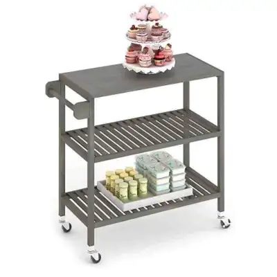 HOLGER TURBO 4WD 80x35x85 cm, Kitchen trolley GREY, View more