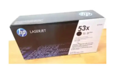 HP 53X HIGH YIELD BLACK ORIGINAL LASERJET INK Cartridge Q7553X, View more
