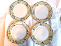 4 Vintage TOP CERAM Chinese Porcelain Dinner Plates