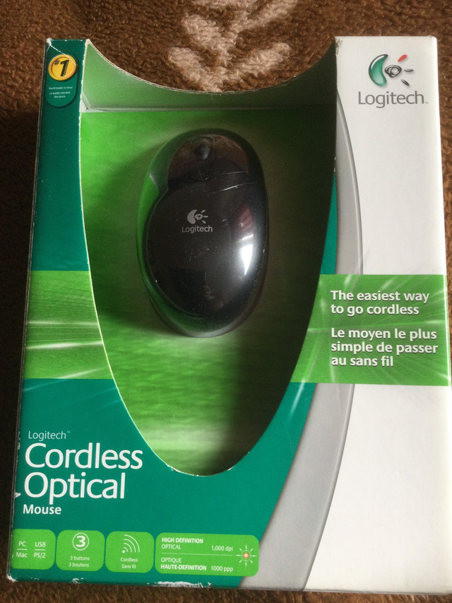 Logitech Cordless Optical Mouse  in Mice, Keyboards & Webcams in Dartmouth - Image 2