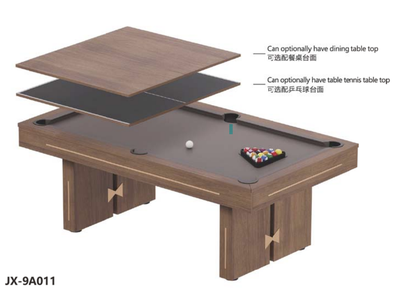 NEW 7ft Luxury Pool Table + 2-in-1 Dining Topper - CLEARANCE, View more