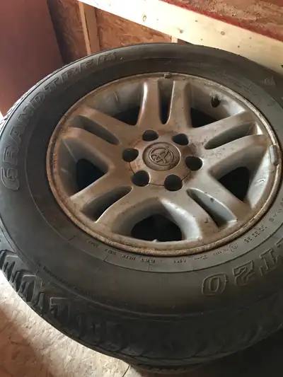 4 Toyota Tundra Factory OEM Rims and Dunlop Grandtrek AT 20