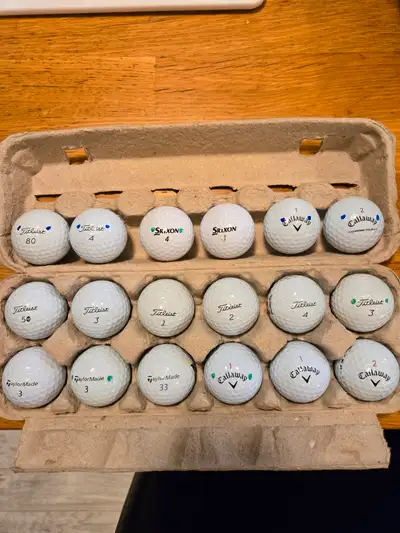18 High end Golf balls for $30, View more