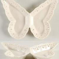 Skye McGhie Pink Cream Lace Butterfly