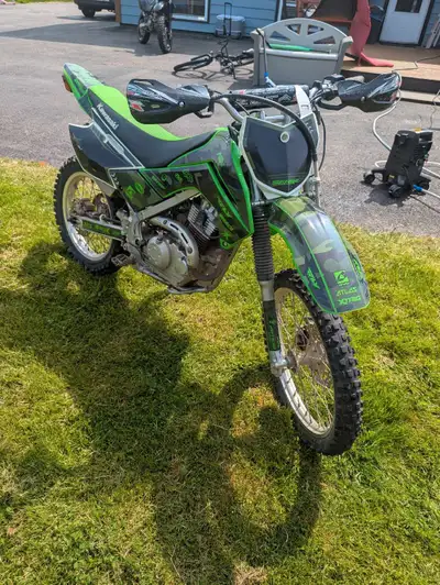 Regular maintenance and oil changes. New filters, chain, tire , new bush guards,new break pads, bike...
