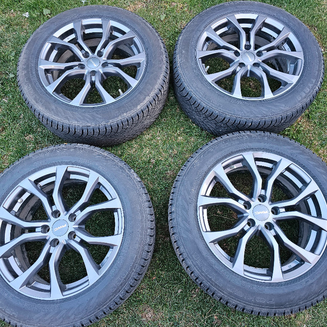 225/60/18 nokian hakkapeliitta r5 witner tires with RWC alloy ri in Tires & Rims in Markham / York Region