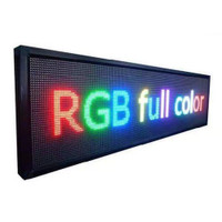LED Sign Multicolor 40"x 8" - Programmable Message Display, Scro